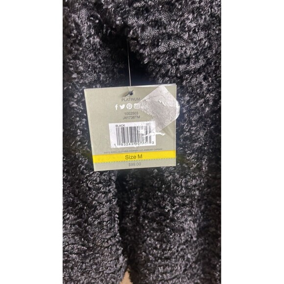 John Mark Woman’s Pull Over Cowl Neck Black Lightweight Sweater Sz M New W/T - Picture 5 of 7